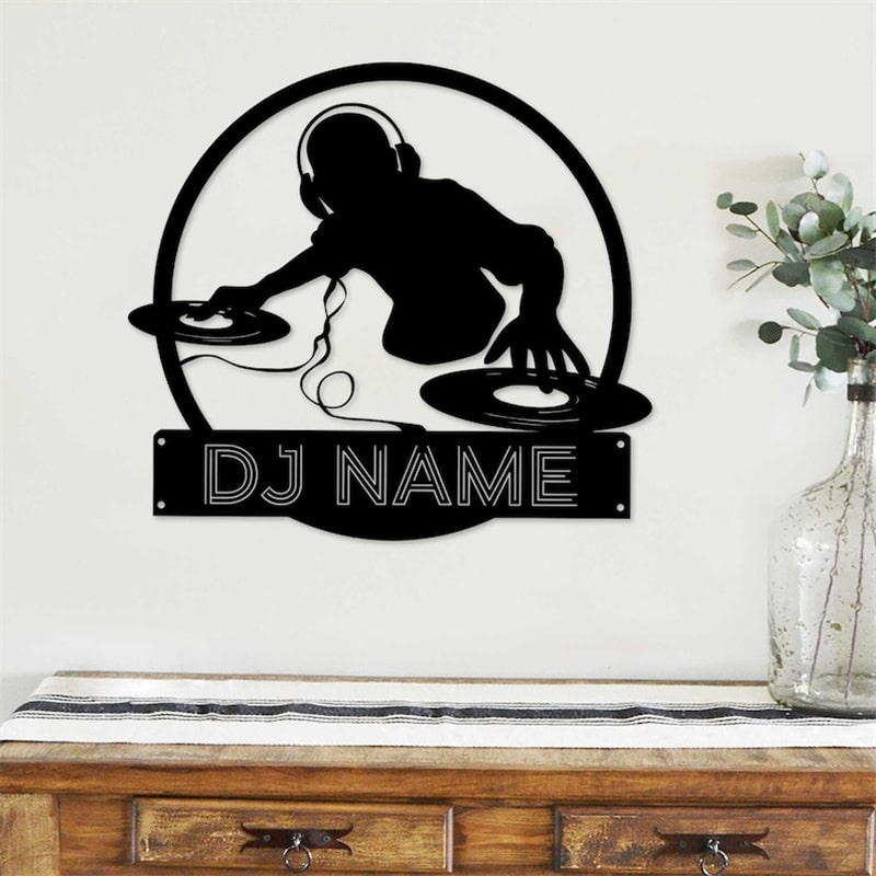 DJ Music Personalized 3D LED Night Light, DJ Player Xmas Gifts,custom Gift For Music Lovers, Dj